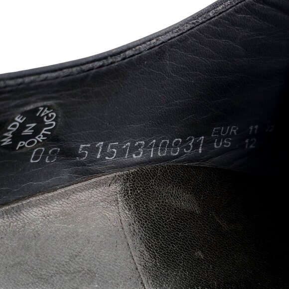 Mephisto Melchior Walking Shoes Black Pebble Grain Leather Comfort Derby Mens 12 - Picture 9 of 13